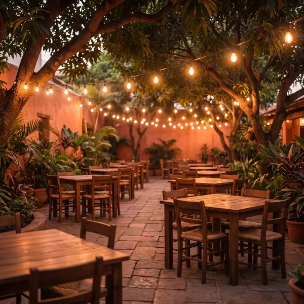 Courtyard seating