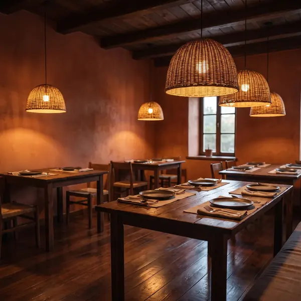 Warm dining room